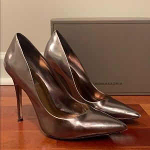 Silver BCBG pumps